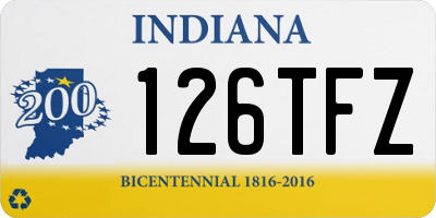 IN license plate 126TFZ