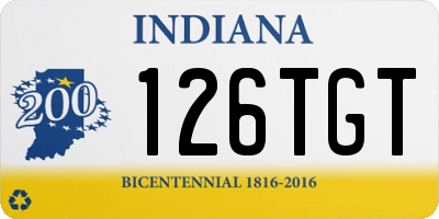 IN license plate 126TGT
