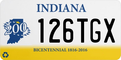 IN license plate 126TGX