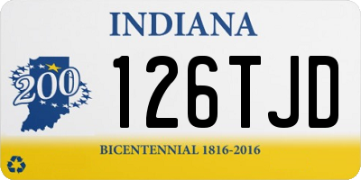 IN license plate 126TJD