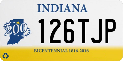IN license plate 126TJP