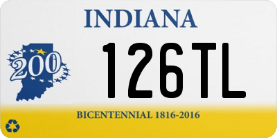 IN license plate 126TL