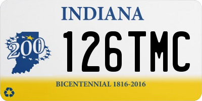 IN license plate 126TMC