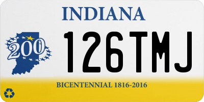 IN license plate 126TMJ