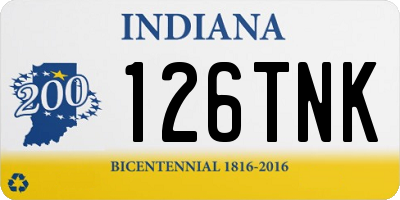 IN license plate 126TNK