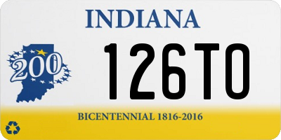 IN license plate 126TO