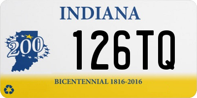 IN license plate 126TQ