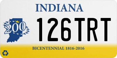 IN license plate 126TRT