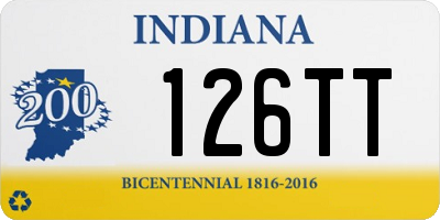 IN license plate 126TT