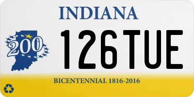 IN license plate 126TUE