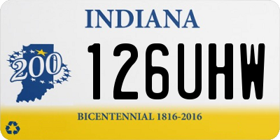 IN license plate 126UHW