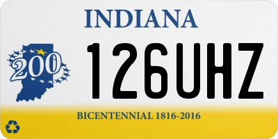 IN license plate 126UHZ