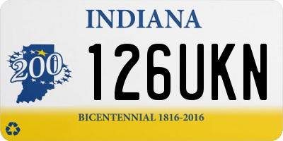 IN license plate 126UKN