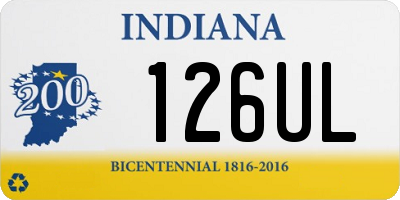 IN license plate 126UL