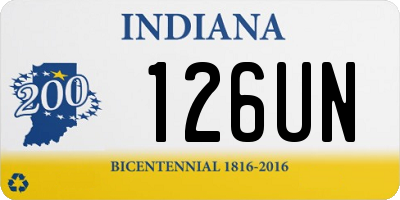 IN license plate 126UN