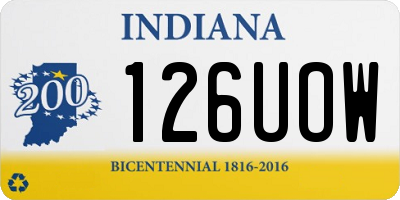 IN license plate 126UOW