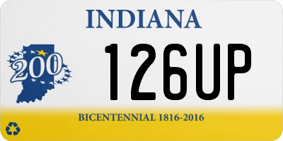 IN license plate 126UP