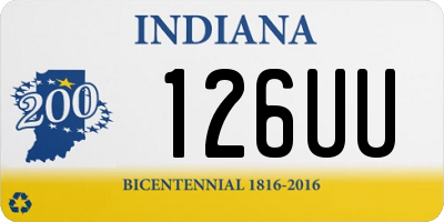 IN license plate 126UU