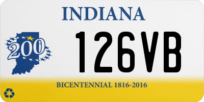 IN license plate 126VB