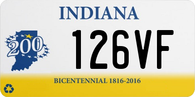 IN license plate 126VF