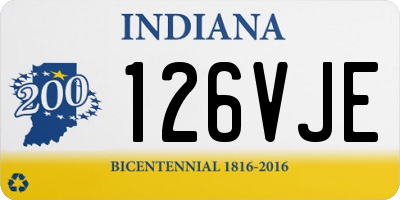 IN license plate 126VJE