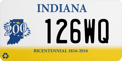 IN license plate 126WQ