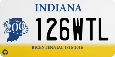 IN license plate 126WTL