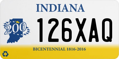 IN license plate 126XAQ
