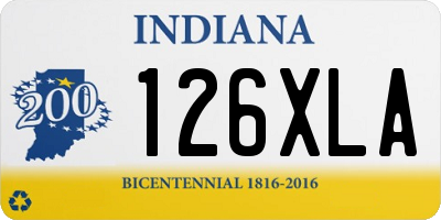IN license plate 126XLA