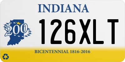 IN license plate 126XLT