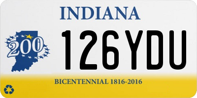 IN license plate 126YDU