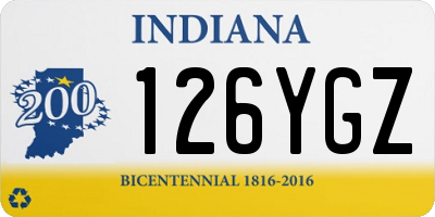 IN license plate 126YGZ