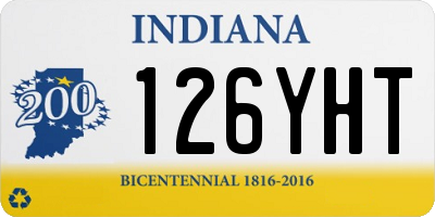 IN license plate 126YHT