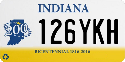 IN license plate 126YKH