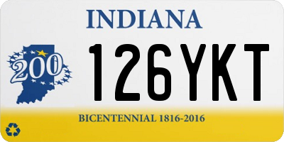 IN license plate 126YKT