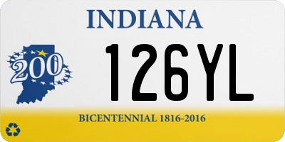 IN license plate 126YL