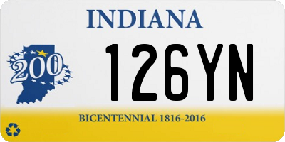 IN license plate 126YN