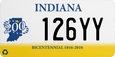 IN license plate 126YY
