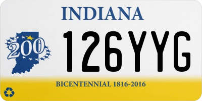 IN license plate 126YYG