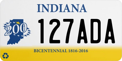 IN license plate 127ADA