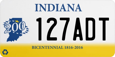 IN license plate 127ADT