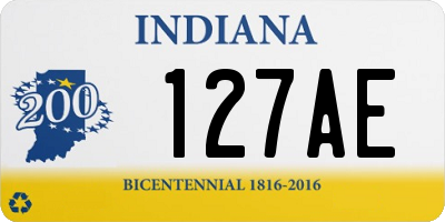 IN license plate 127AE