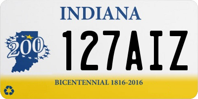 IN license plate 127AIZ