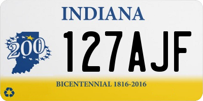 IN license plate 127AJF