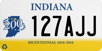 IN license plate 127AJJ