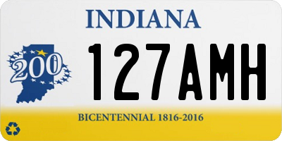 IN license plate 127AMH