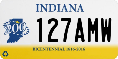 IN license plate 127AMW