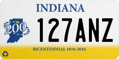 IN license plate 127ANZ