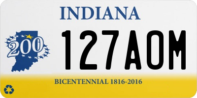 IN license plate 127AOM
