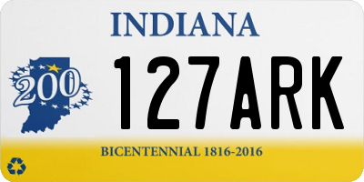 IN license plate 127ARK